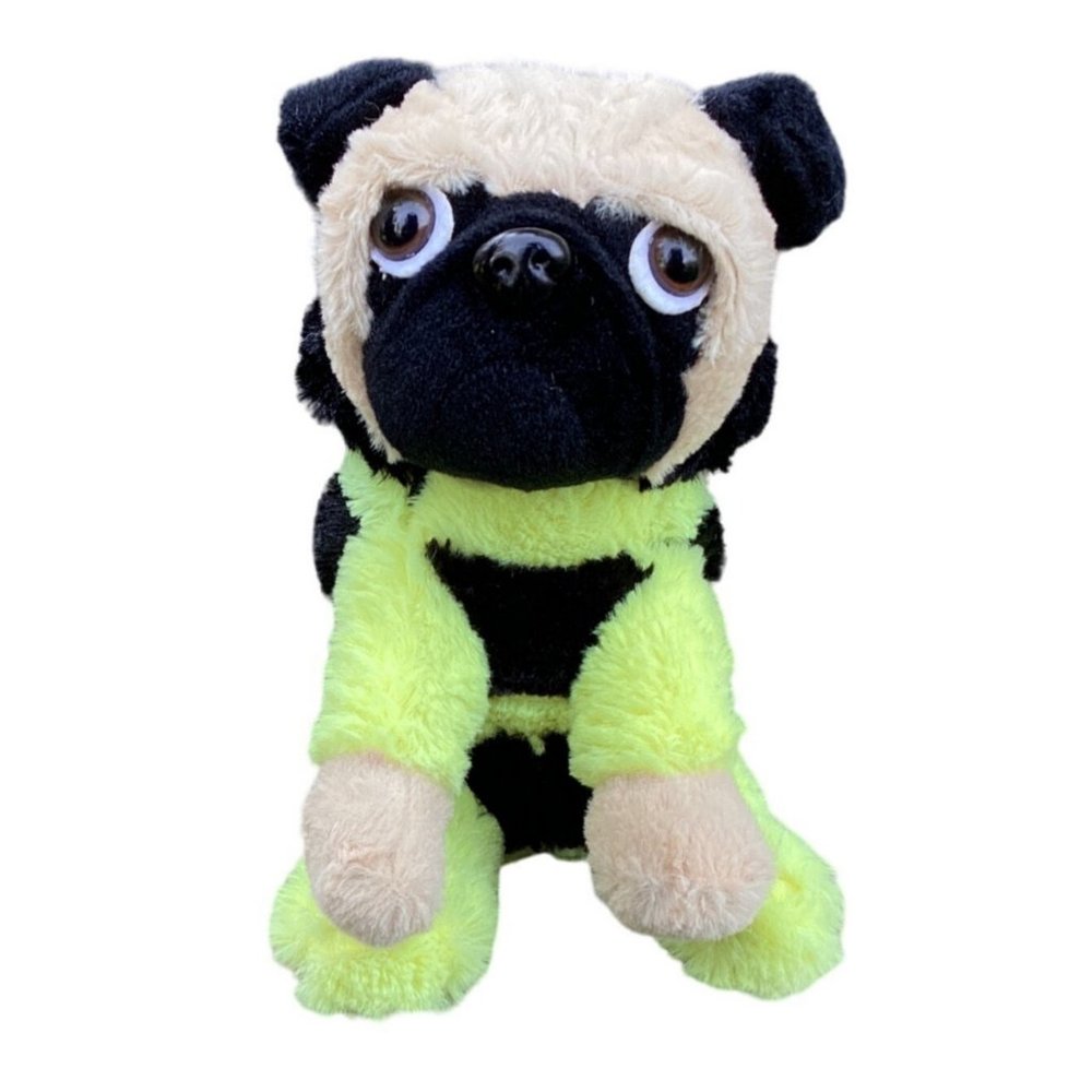 Joy Amigo Plush Pug Dog Puppy Stuffed Animal Bumblebee Costume 10"